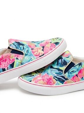 Lilly Pulitzer Julie Canvas Slip-On Sneakers | Tropicolada Sz 6
